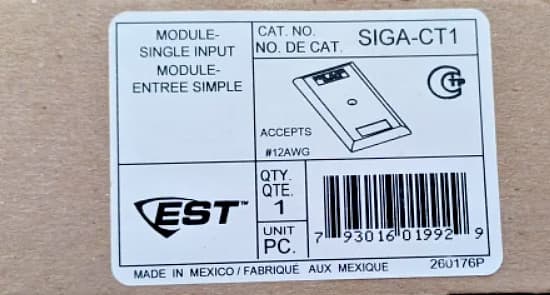 Edwards SIGA-CT1 Single Input Module NEW