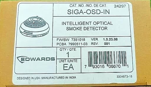 Edwards EST SIGA-OSD-IN Intelligent Optical Smoke DetectorEXPRESS