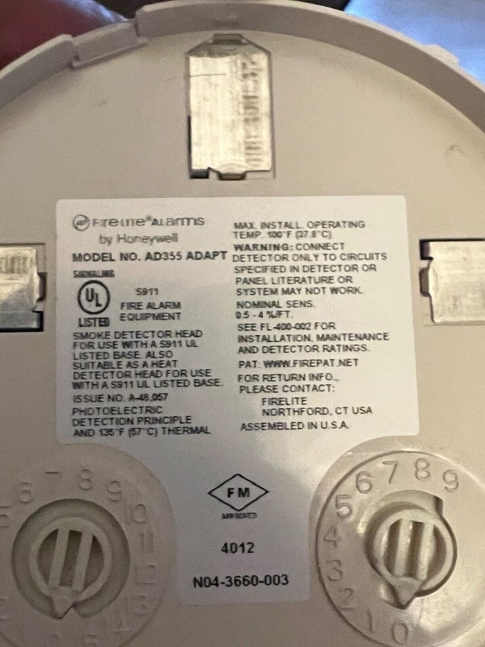 Fire-Lite AD355 ADAPT intelligent multi-sensor Detector - Thumbnail 3