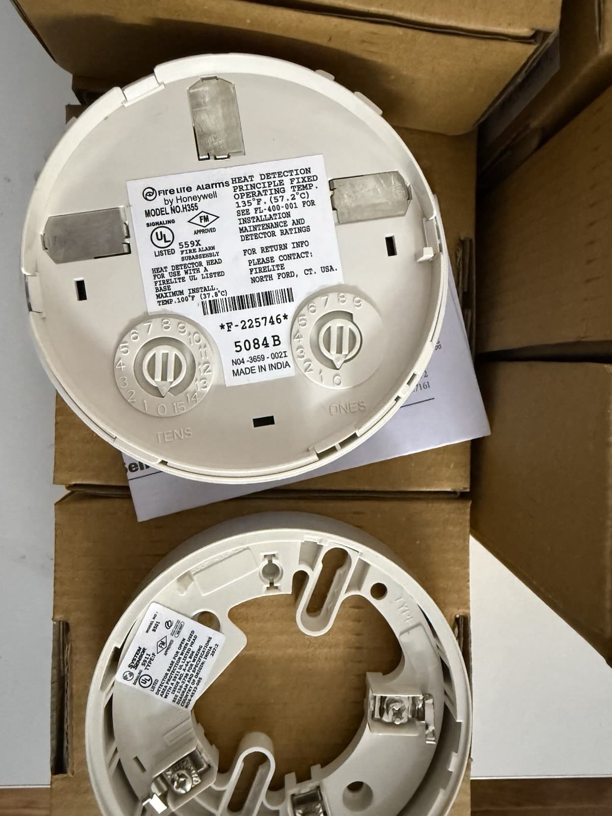 Fire Lite H355 Addressable Smoke Heat Detector - Thumbnail 4