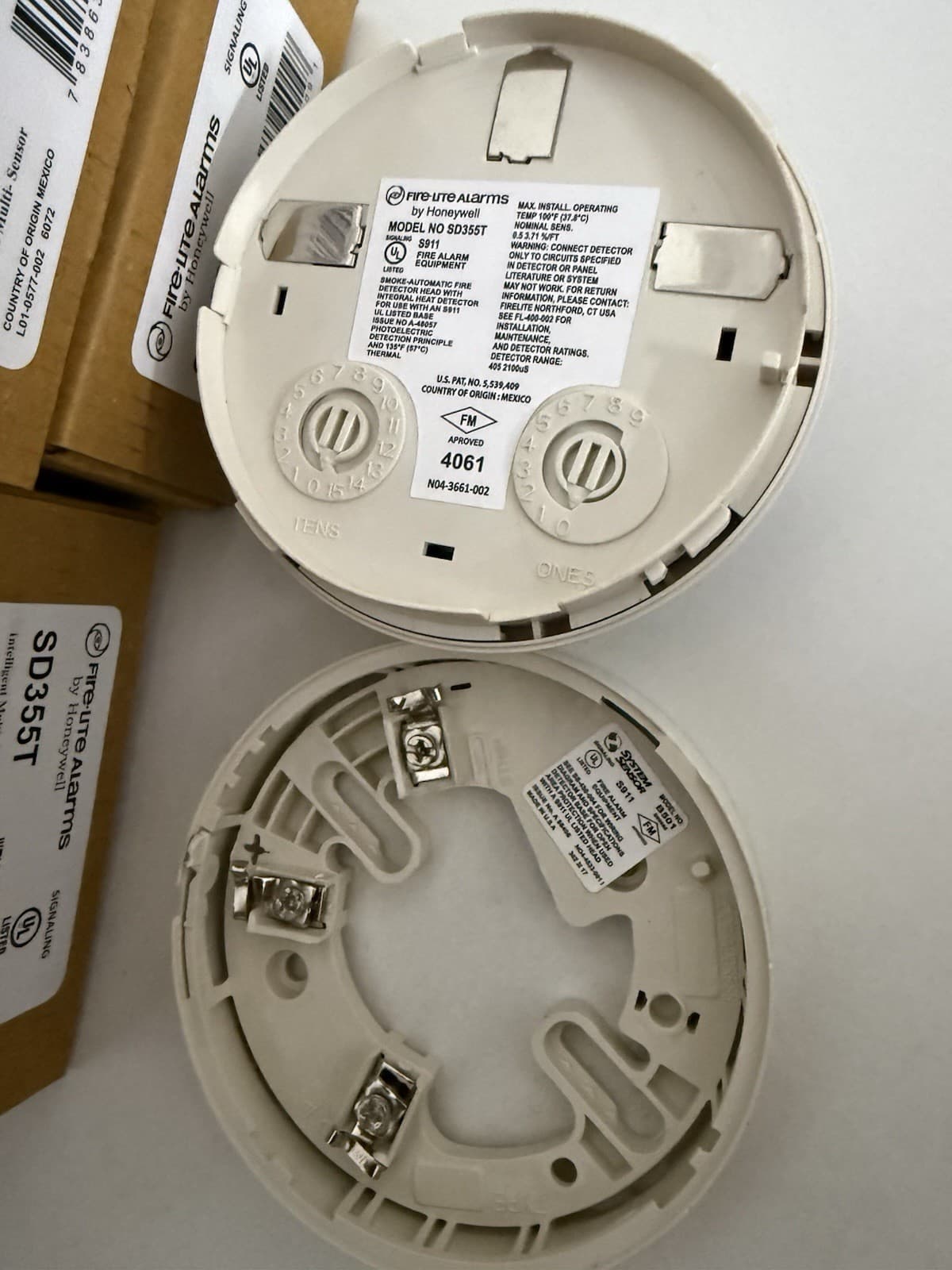 Fire-Lite SD355T Addressable Photo Thermal Heat Smoke Detector MS-9600 NEW - Thumbnail 8