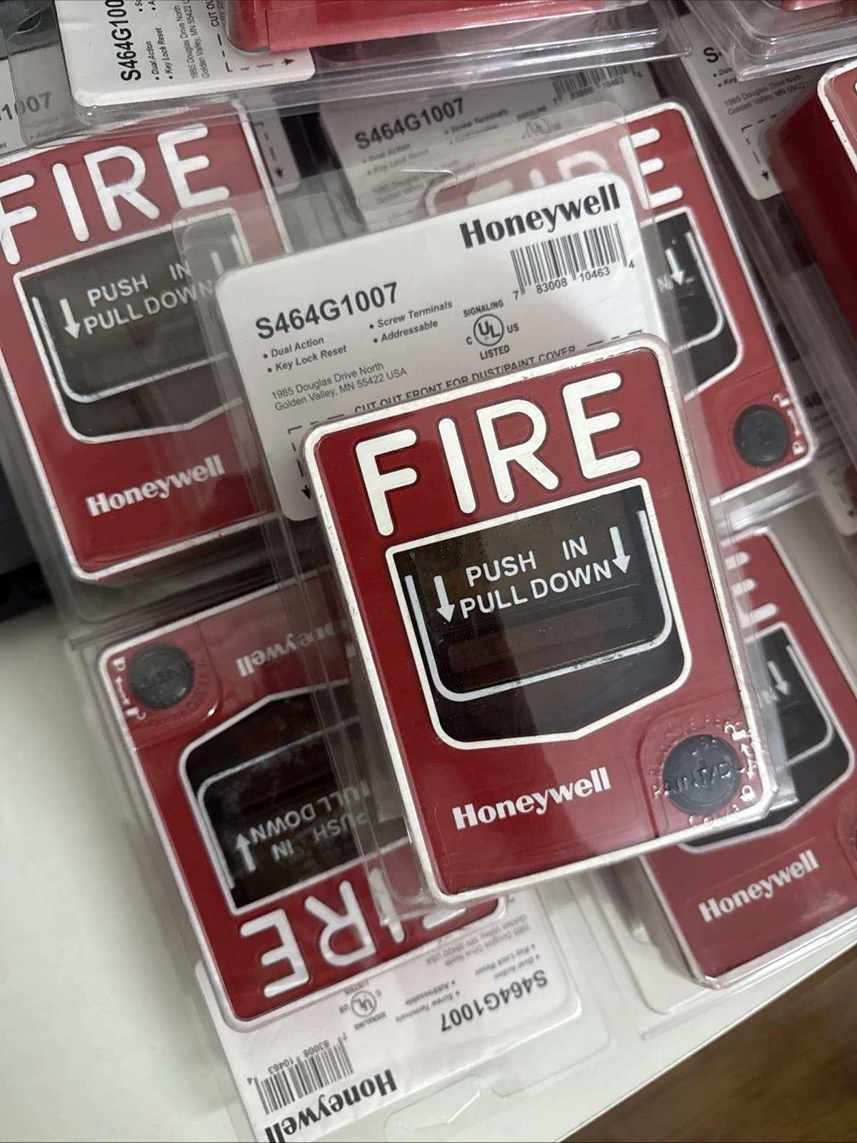 Honeywell S464G1007 Dual Action Manual Call Point Pull Station Fire Alarm NEW