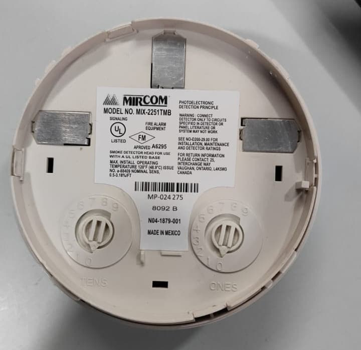 Mircom MIX-2251B Photoelectric Smoke Detector
