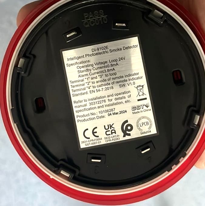 GST DI-9102E Optical Addressable Smoke Detector - Thumbnail 2