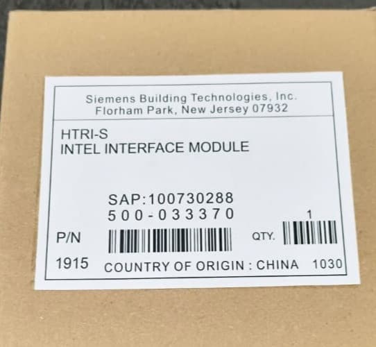 Siemens HTRI-S Single Input Monitor Module