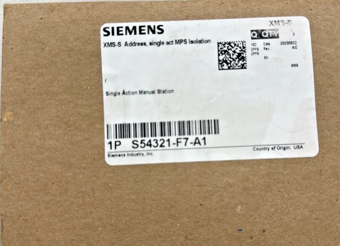 Siemens XMS-S Addressable Single Action Manual Pull Station Fire Alarm NEW - Thumbnail 11