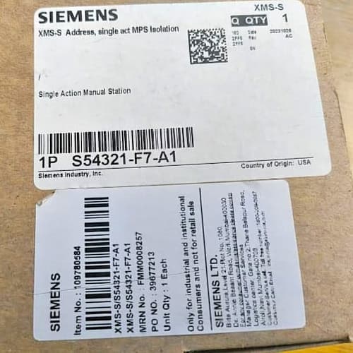 Siemens XMS-S Addressable Single Action Manual Pull Station Fire Alarm NEW - Thumbnail 3