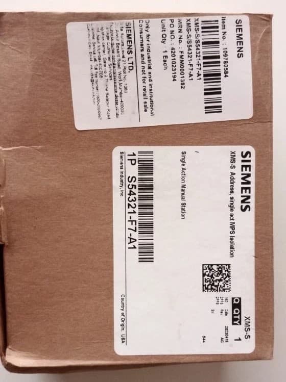 Siemens XMS-S Addressable Single Action Manual Pull Station Fire Alarm NEW - Thumbnail 6