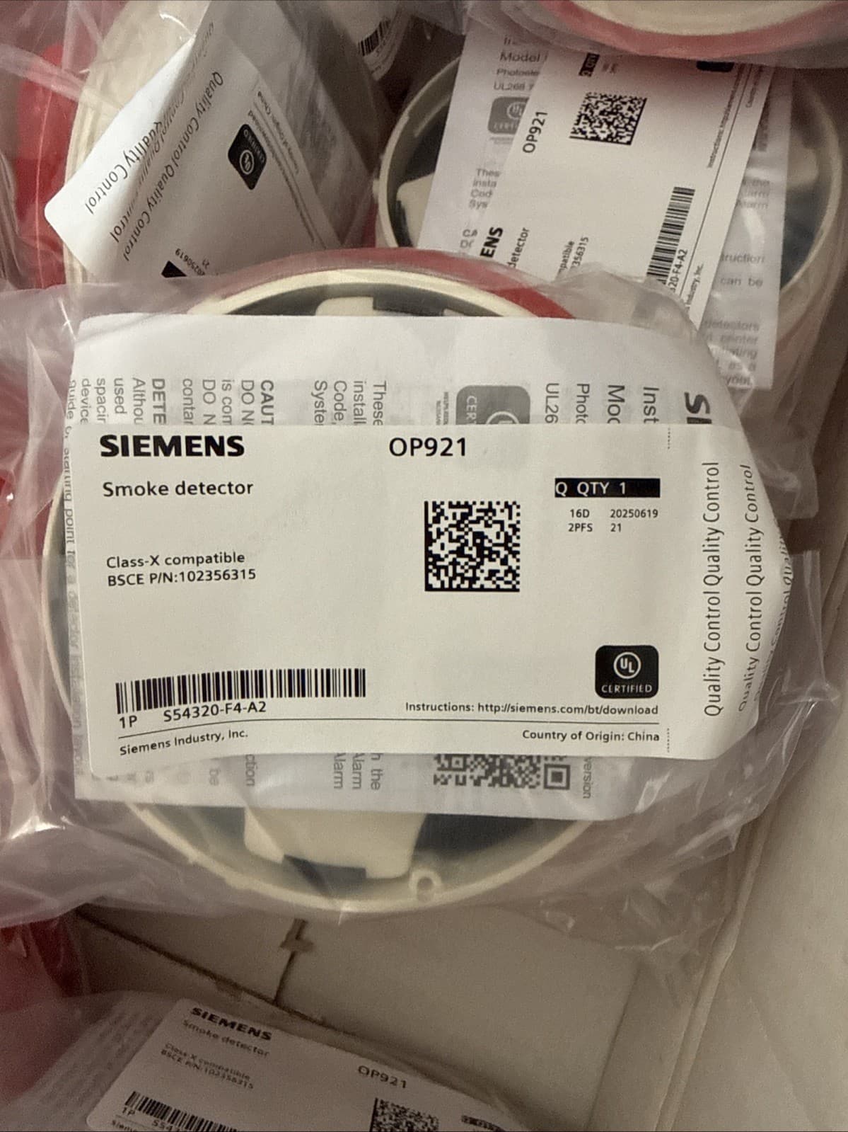 Siemens OP921 Addressable Photoelectric Smoke Detector FireFinder XLS NEW - Thumbnail 2