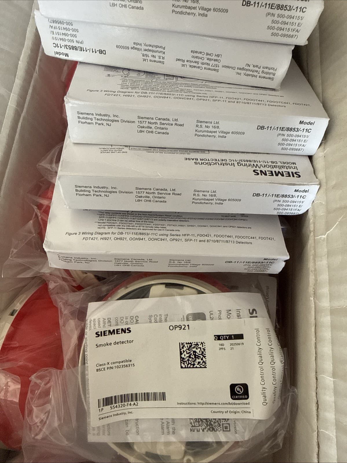 Siemens OP921 Addressable Photoelectric Smoke Detector FireFinder XLS NEW - Thumbnail 8