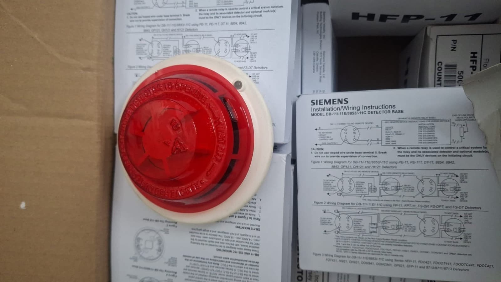 Siemens HFP-11 Intelligent Fire Smoke Heat Detector FireFinder XLS FS-250 NEW - Thumbnail 2