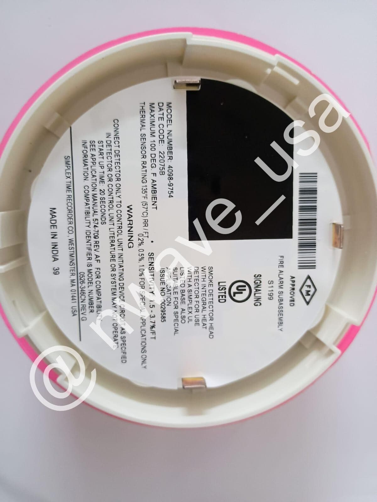 Simplex 4098-9754 Analog, Photoelectric, Sensor, Smoke Detector - Thumbnail 10