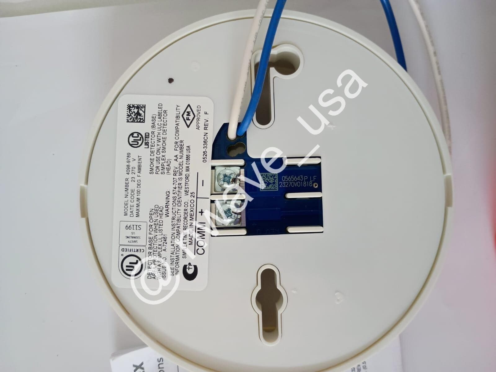 Simplex 4098-9754 Analog, Photoelectric, Sensor, Smoke Detector - Thumbnail 7